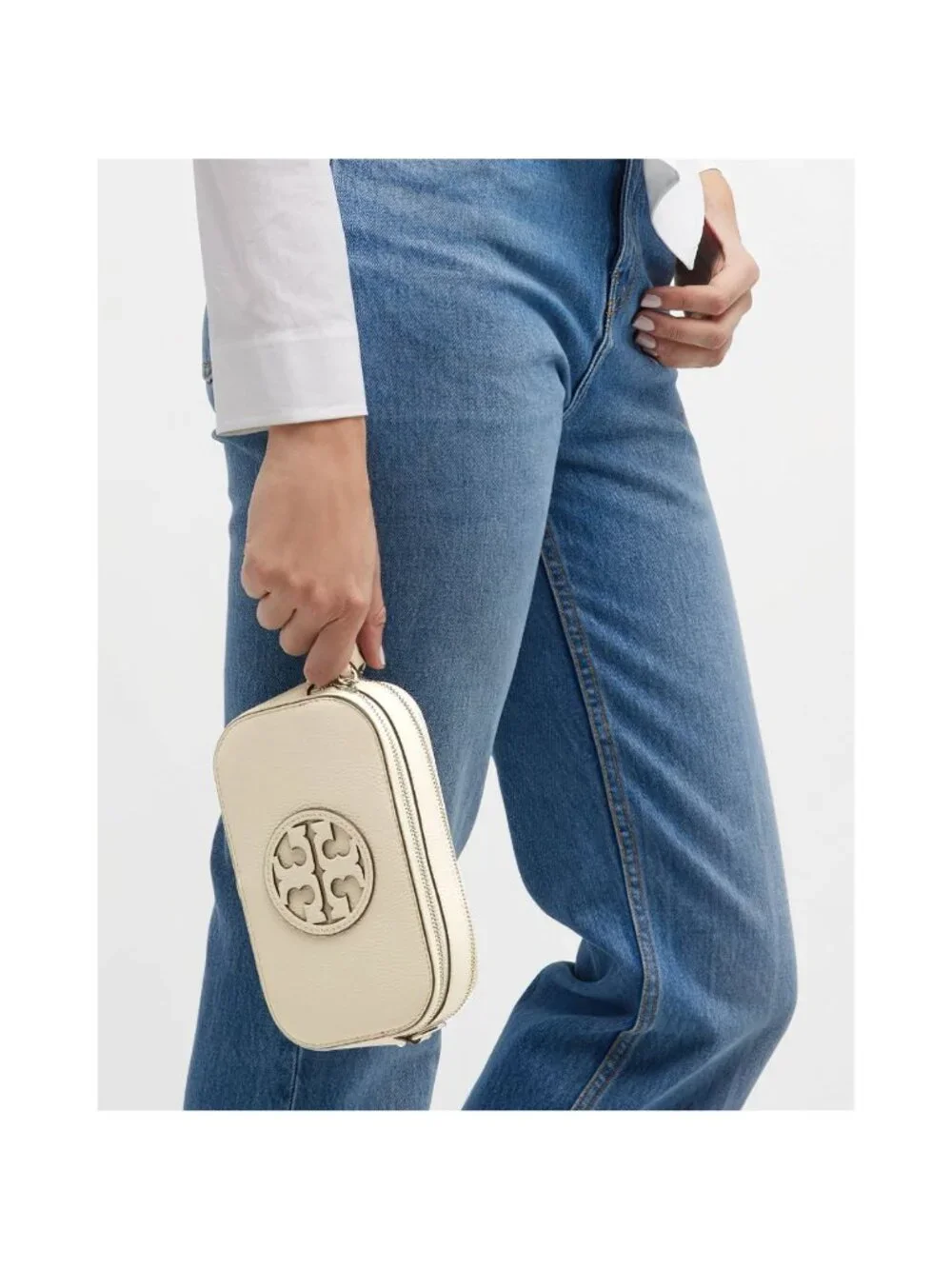 Tory Burch Miller Mini Crossbody Bag New Ivory OS